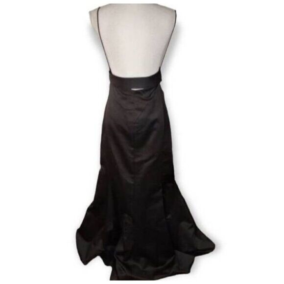 DAVID'S BRIDAL BLACK BRIDESMAID DRESS SZ.26 EUC. - Picture 7 of 9